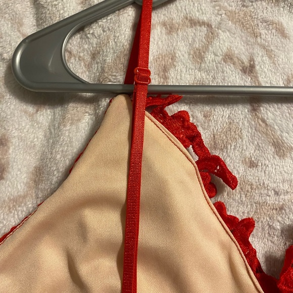 NWOT red lace midi sundress - Picture 8 of 11